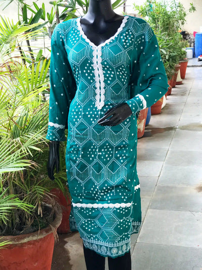 Bandhani cotton kurti | Sangisathi