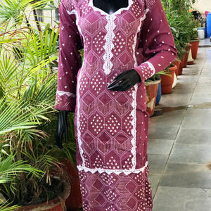 Bandhani cotton kurti | Sangisathi