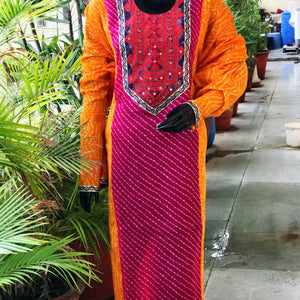 Leheriya Kutch Work Kota kurti | Sangisathi