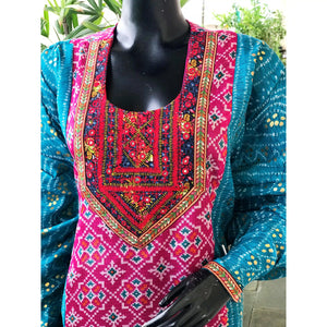 Leheriya Kutch Work Kota kurti | Sangisathi