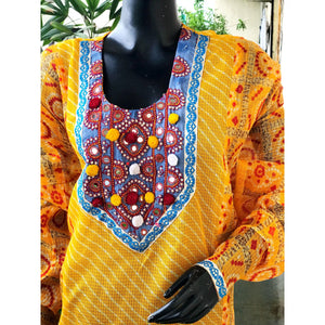 Leheriya Kutch Work Kota kurti | Sangisathi