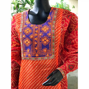 Leheriya Kutch Work Kota kurti | Sangisathi