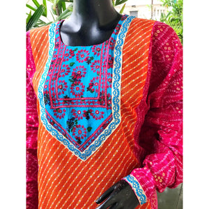 Leheriya Kutch Work Kota kurti | Sangisathi