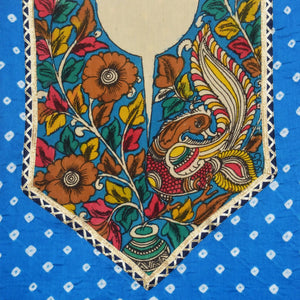 Pen Kalamkari Kurti Fabric - SSEthnics