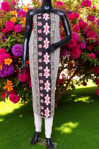 Designer Dabu Block Print Kurti Fabric