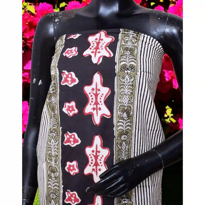 Designer Dabu Block Print Kurti Fabric