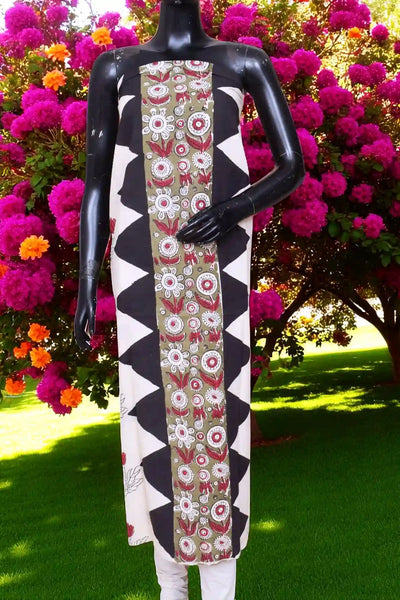 Designer Dabu Block Print Kurti Fabric