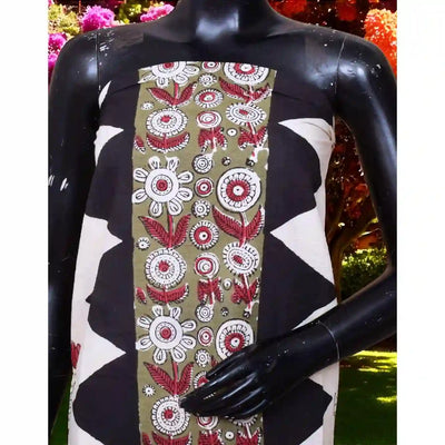 Designer Dabu Block Print Kurti Fabric