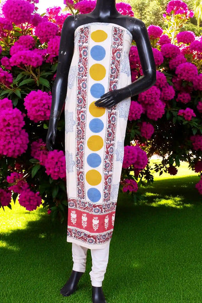 Designer Dabu Block Print Kurti Fabric