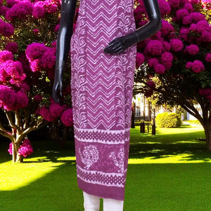 Designer Dabu Block Print Kurti Fabric