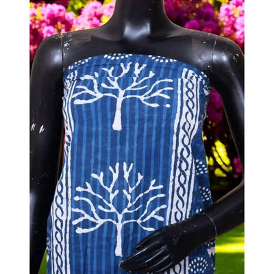 Designer Dabu Block Print Kurti Fabric