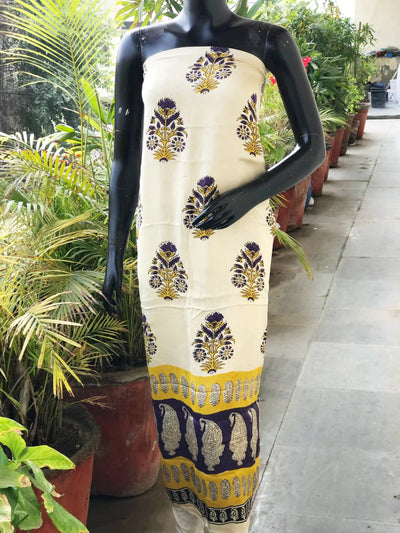 Jaipuri Block Printed Modal Silk Kurtis | Handcrafted Fabric