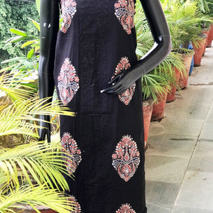 Ajrakh Applique Kurti