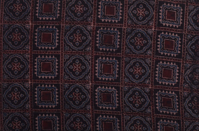 Black Ajrakh Straight Cut Kurti