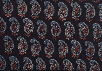 Black Ajrakh Straight Cut Kurti