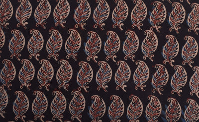 Black Ajrakh Straight Cut Kurti