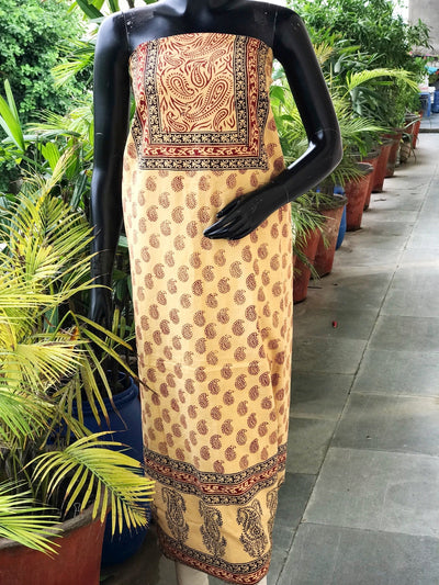 Bagh Block Print Designer Kurti Fabric
