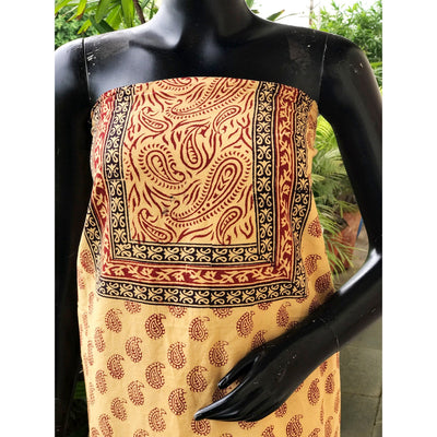 Bagh Block Print Designer Kurti Fabric