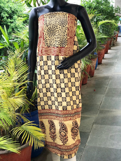 Bagh Block Print Designer Kurti Fabric