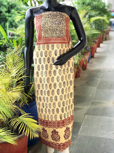 Bagh Block Print Designer Kurti Fabric