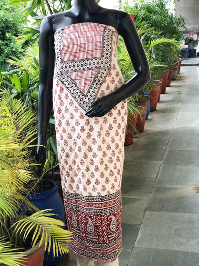 Bagh Block Print Designer Kurti Fabric