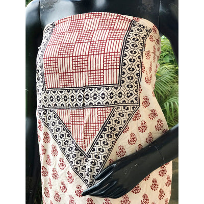 Bagh Block Print Designer Kurti Fabric