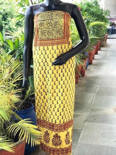 Bagh Block Print Designer Kurti Fabric