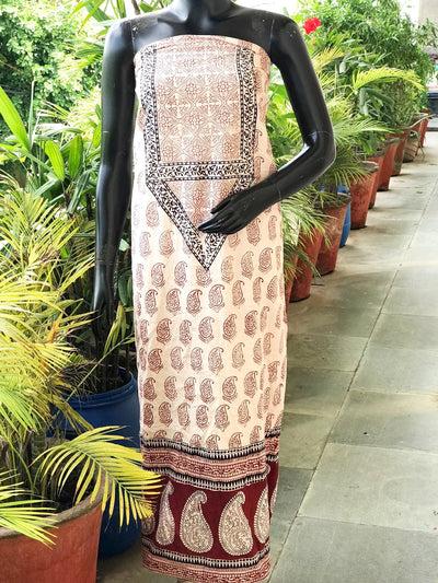 Bagh Block Print Designer Kurti Fabric