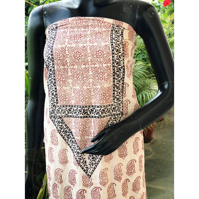 Bagh Block Print Designer Kurti Fabric