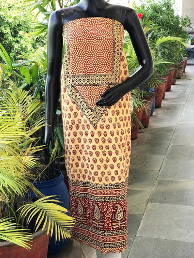 Bagh Block Print Designer Kurti Fabric