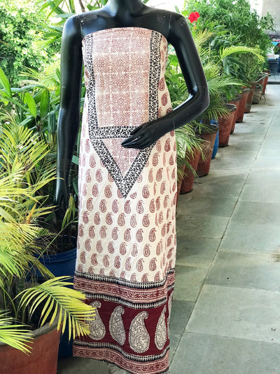 Bagh Block Print Designer Kurti Fabric