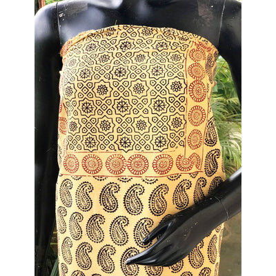 Bagh Block Print Designer Kurti Fabric