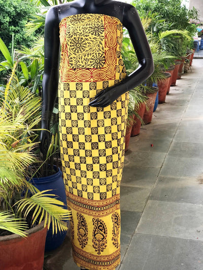 Bagh Block Print Designer Kurti Fabric
