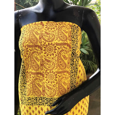 Bagh Block Print Designer Kurti Fabric