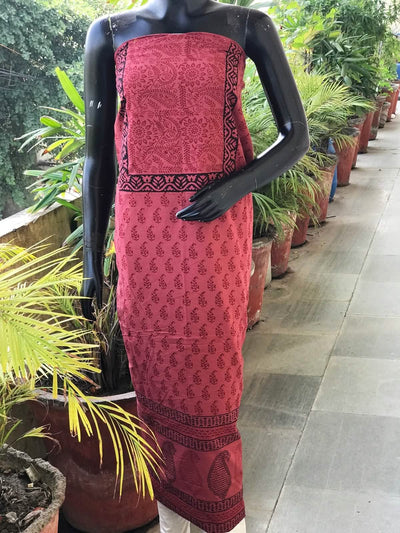 Bagh Block Print Designer Kurti Fabric