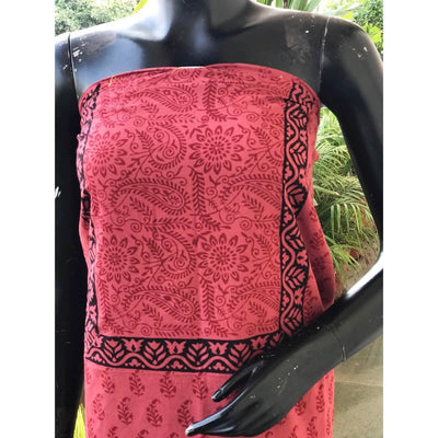 Bagh Block Print Designer Kurti Fabric