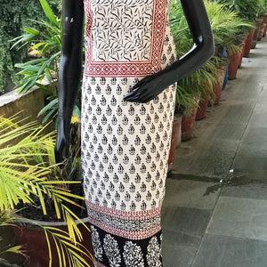 Bagh Block Print Designer Kurti Fabric