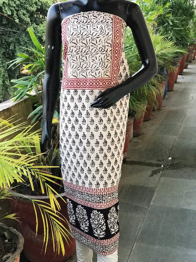 Bagh Block Print Designer Kurti Fabric