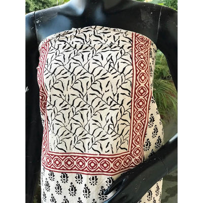 Bagh Block Print Designer Kurti Fabric