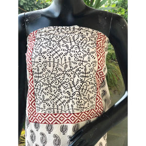 Bagh Block Print Designer Kurti Fabric