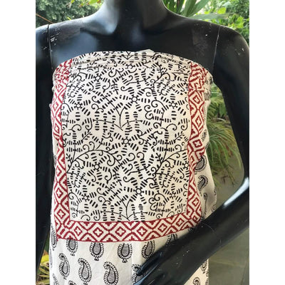 Bagh Block Print Designer Kurti Fabric