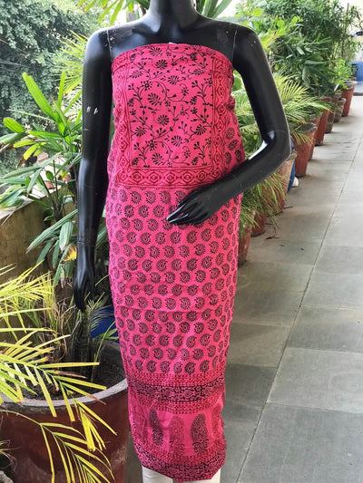 Bagh Block Print Designer Kurti Fabric