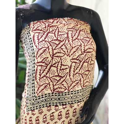 Bagh Modal Block Print Designer Kurti Fabric