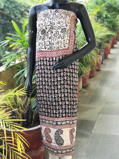 Bagh Modal Block Print Designer Kurti Fabric