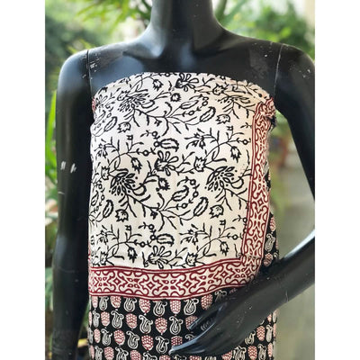 Bagh Modal Block Print Designer Kurti Fabric