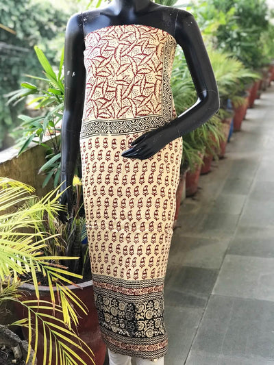 Bagh Modal Block Print Designer Kurti Fabric