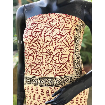 Bagh Modal Block Print Designer Kurti Fabric