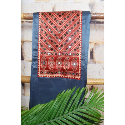 Mashru Silk Patchwork Kurtis Plus Size