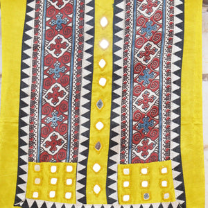 Mashru Silk Patchwork Kurtis Plus Size