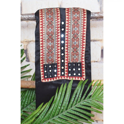 Mashru Silk Patchwork Kurtis Plus Size